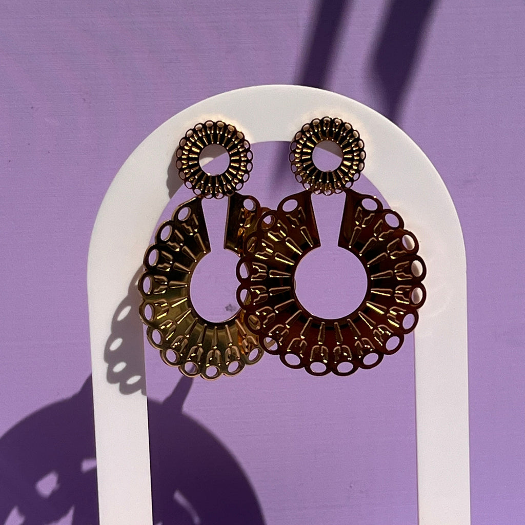 Boucles d'oreilles "Massaï" en acier inoxydable
