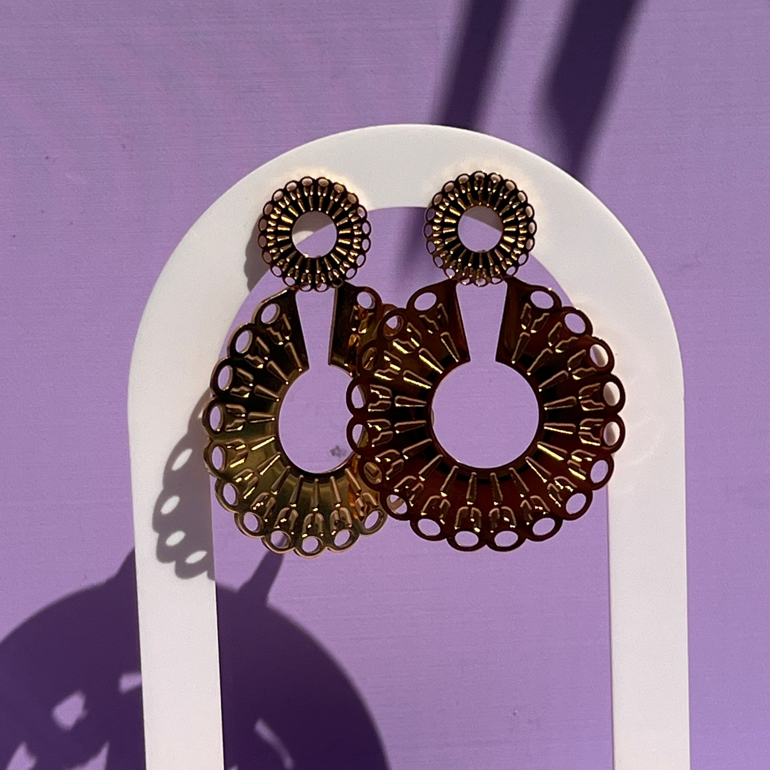 Boucles d'oreilles "Massaï" en acier inoxydable