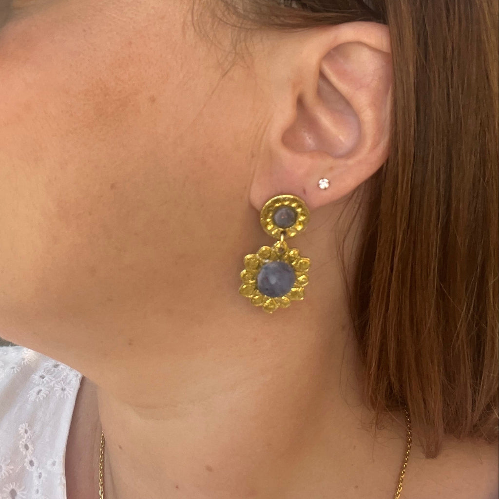 Boucles d'oreilles "Rosalinda" en argile polymère