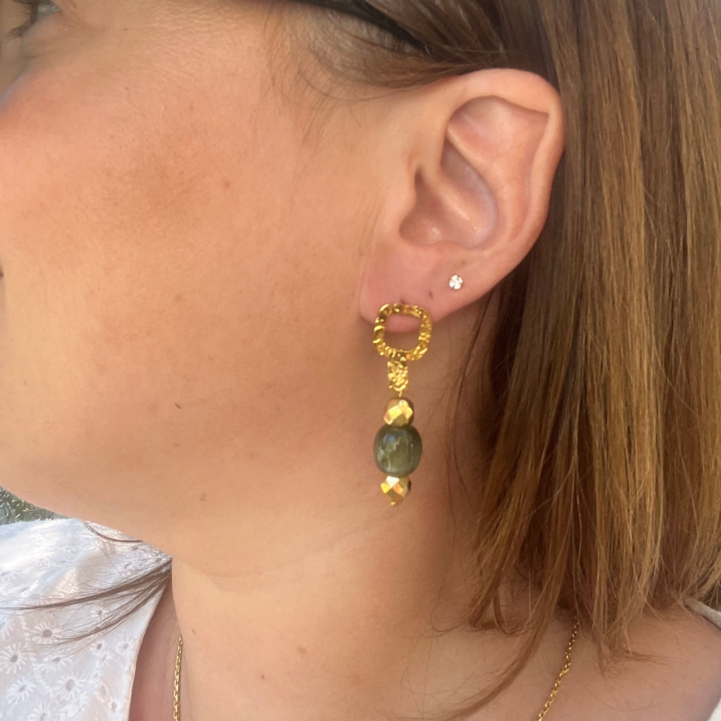 Boucles d'oreilles "Kenya" en acier inoxydable