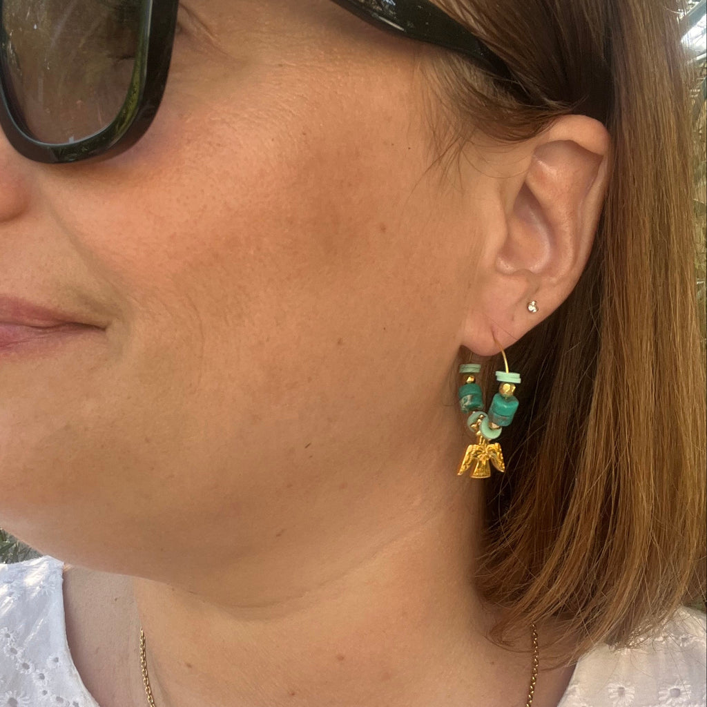 Boucles d'oreilles "Holi" en acier inoxydable