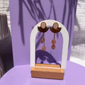 Boucles d'oreilles "Caresse" en acier inoxydable