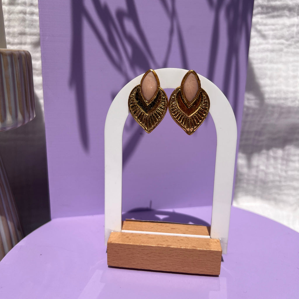 Boucles d'oreilles "Muse" en argile polymère