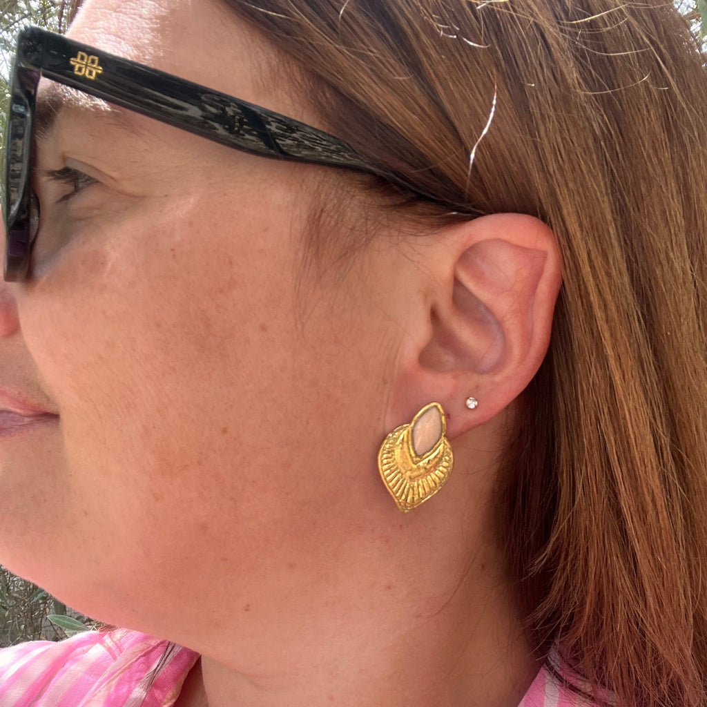 Boucles d'oreilles "Muse" en argile polymère