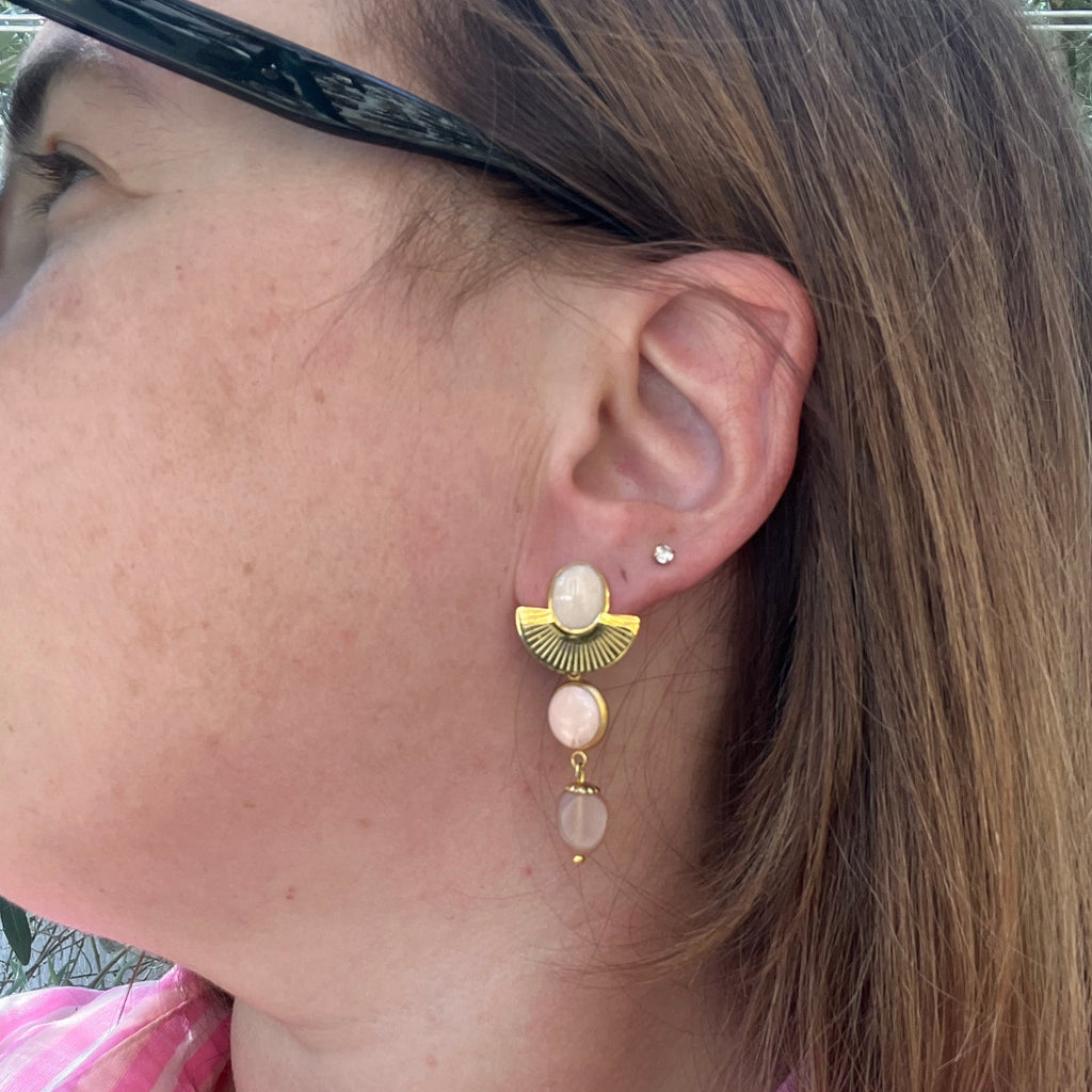Boucles d'oreilles "Précieuse" en acier inoxydable