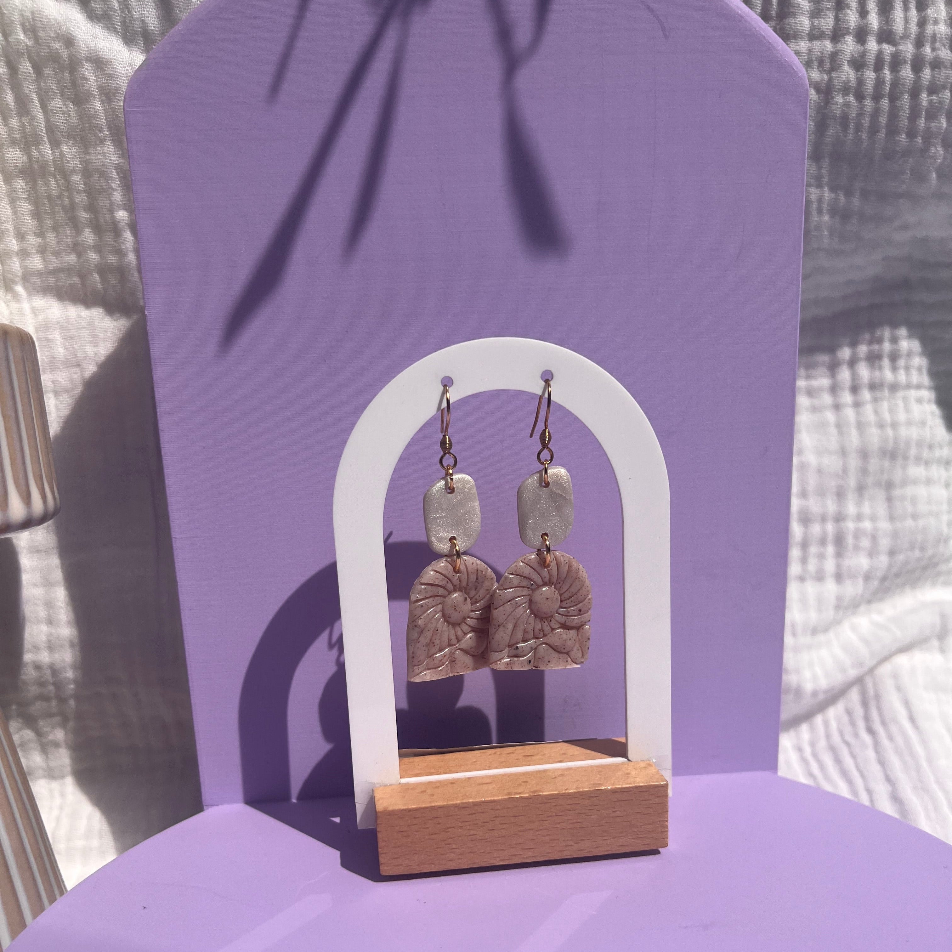 Boucles d'oreilles "Sunset" en argile polymère