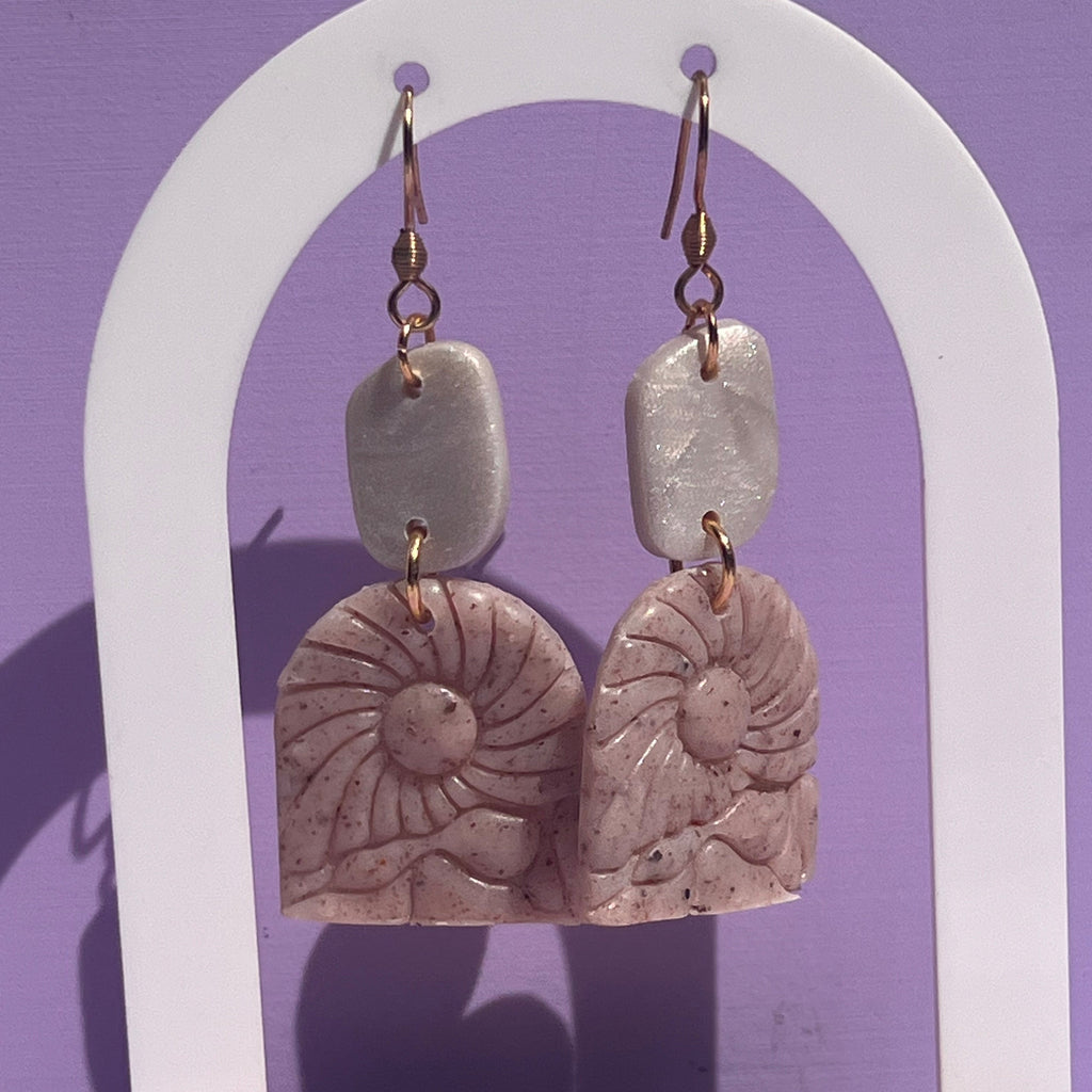 Boucles d'oreilles "Sunset" en argile polymère