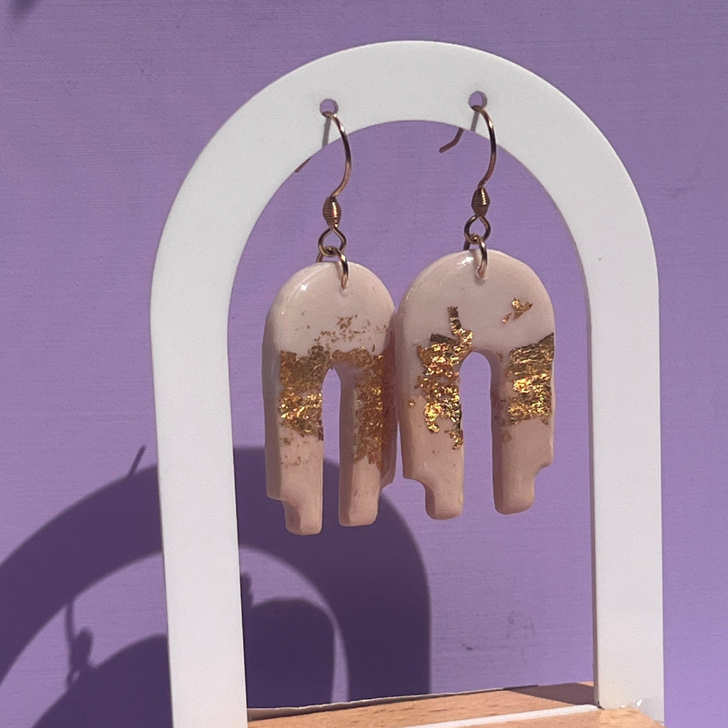 Boucles d'oreilles "Arka" en acier inoxydable