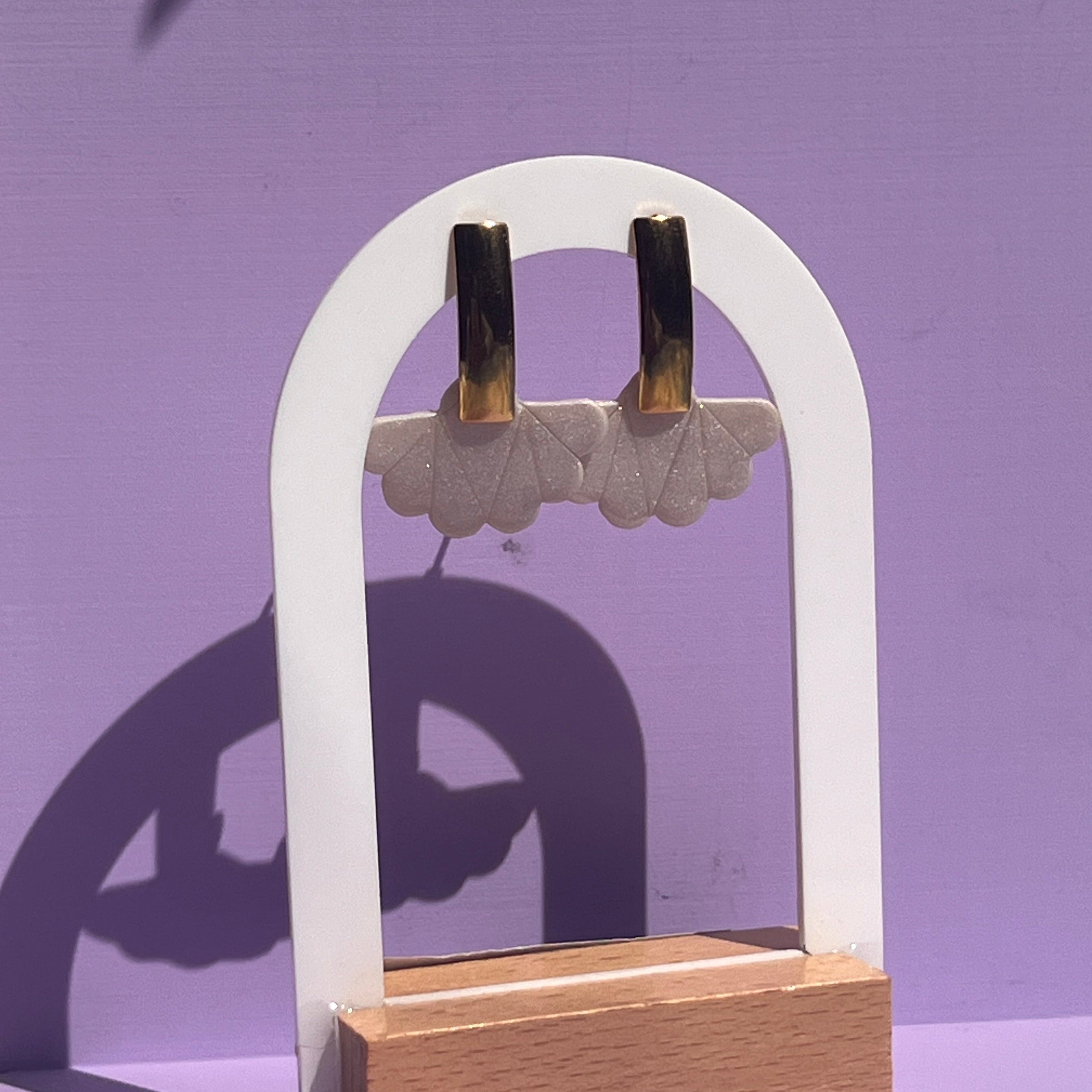 Boucles d'oreilles "Anémistiras" en acier inoxydable