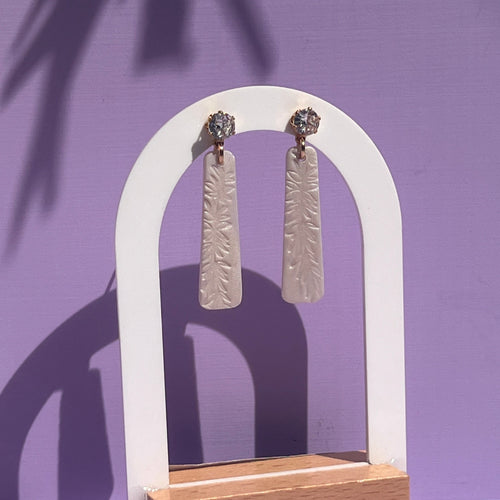 Boucles d'oreilles "Adamas" en argile polymère