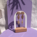 Boucles d'oreilles "Agora" en perles