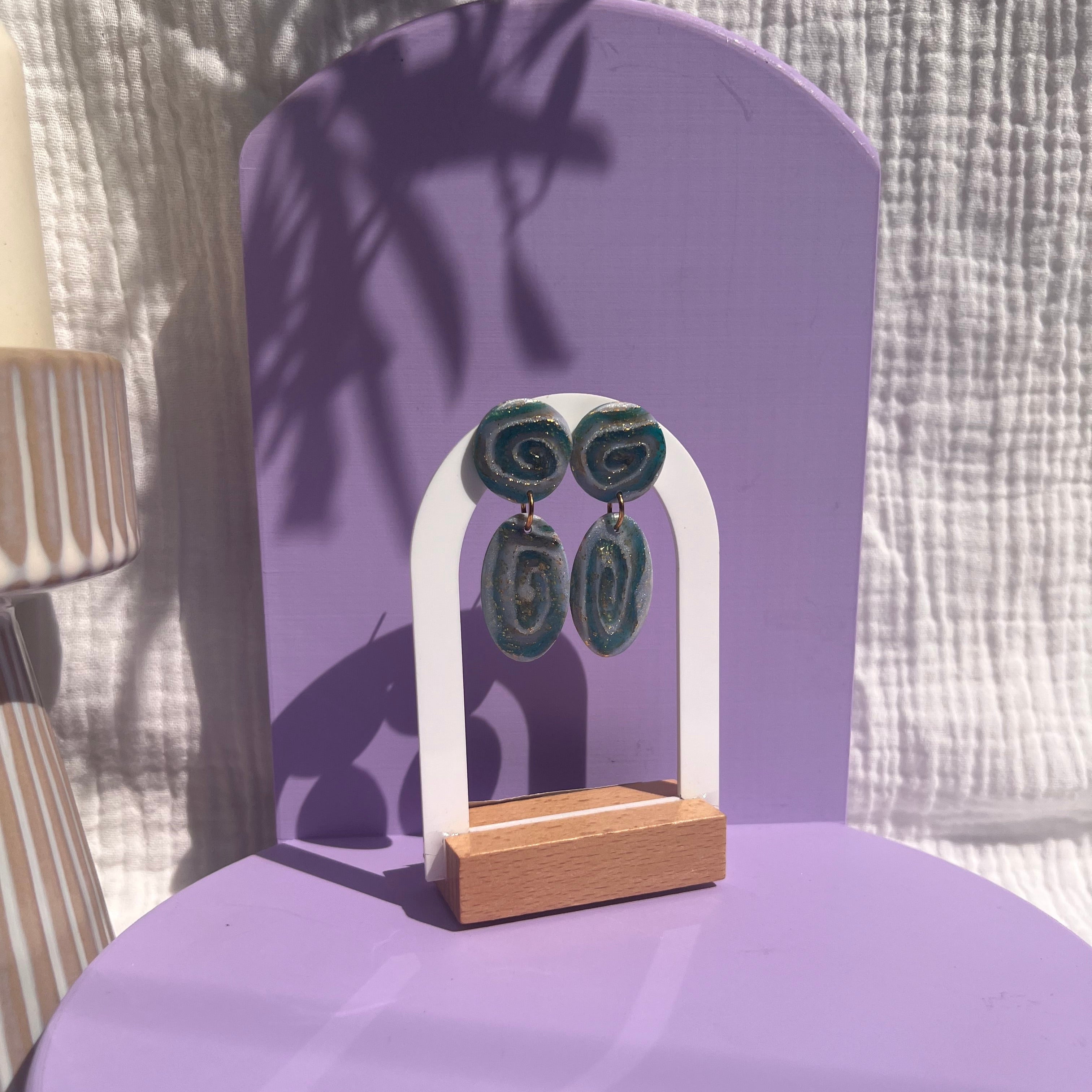 Boucles d'oreilles "Aphrodite" en argile polymère
