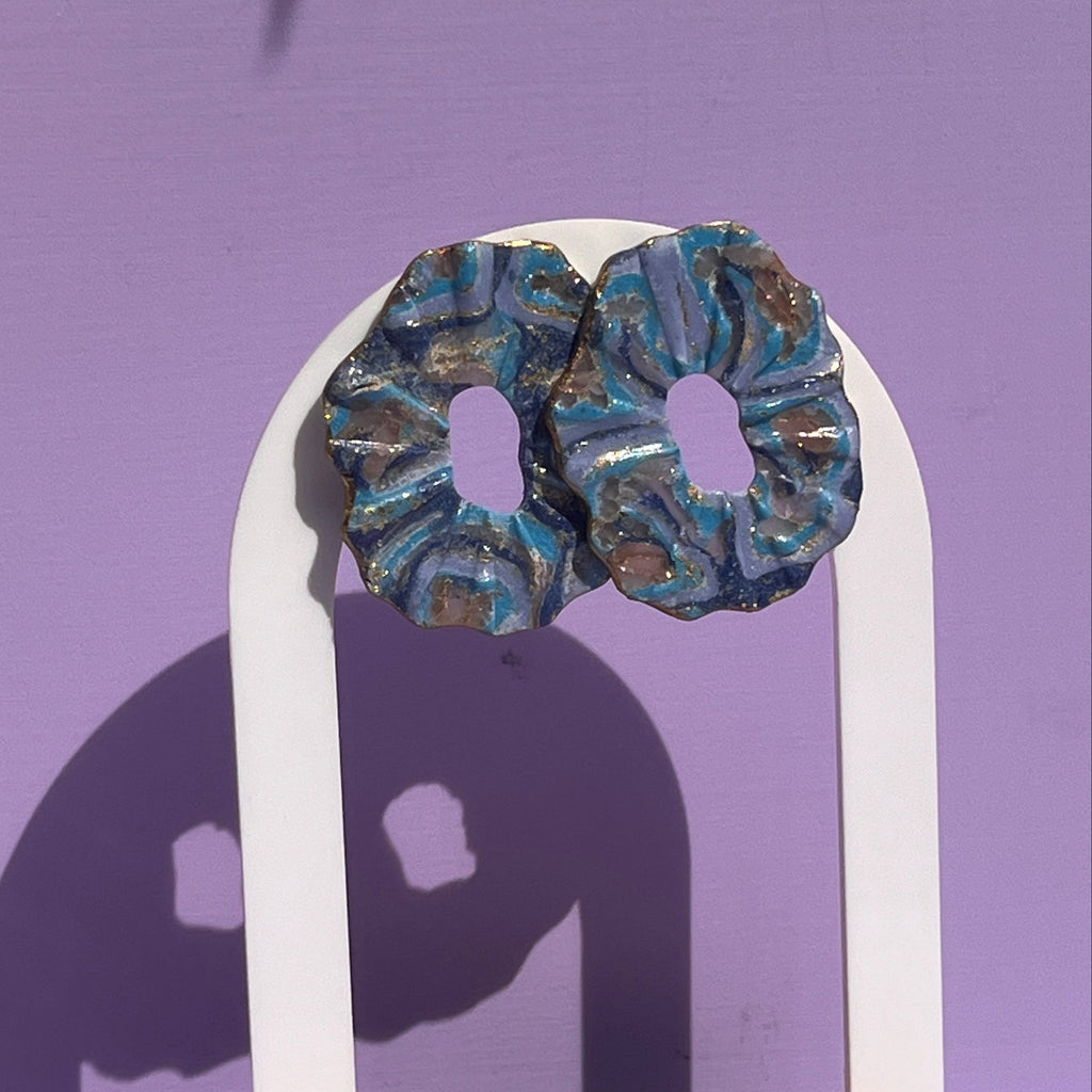Boucles d'oreilles "Hali" en argile polymère