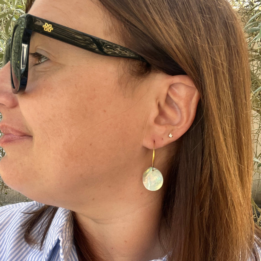 Boucles d'oreilles "Irida" en acier inoxydable