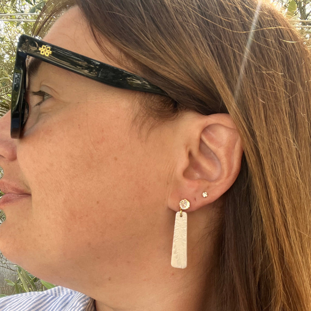 Boucles d'oreilles "Adamas" en argile polymère
