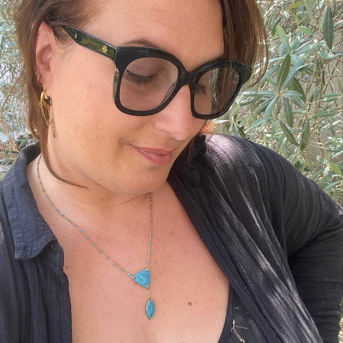 Collier "Triangle" en acier inoxydable