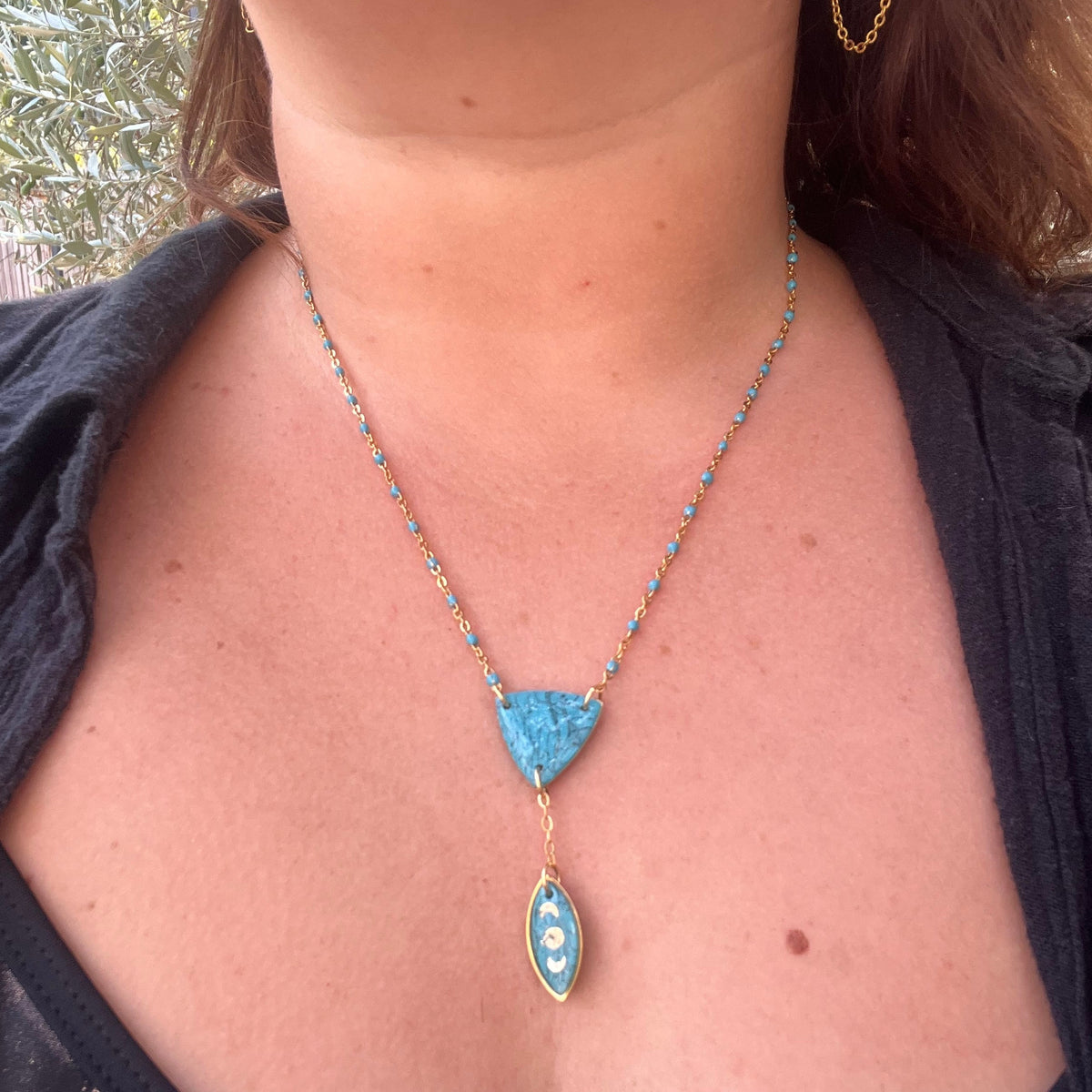 Collier "Triangle" en acier inoxydable