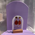 Boucles d'oreilles "Lava" en acier inoxydable