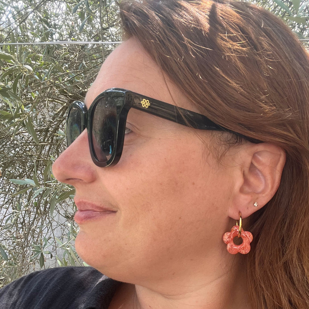 Boucles d'oreilles "Gaïa" en acier inoxydable