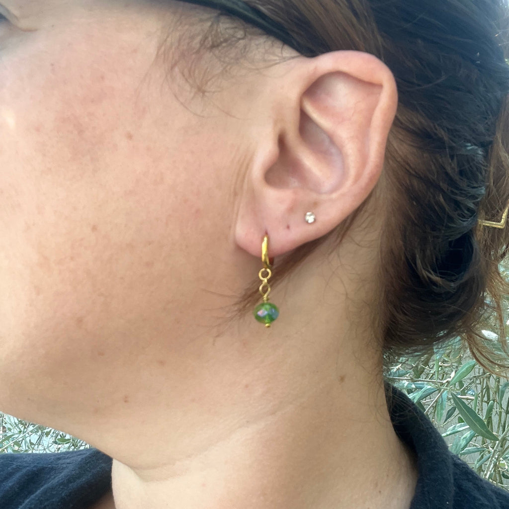 Boucles d'oreilles "Ruby" en acier inoxydable