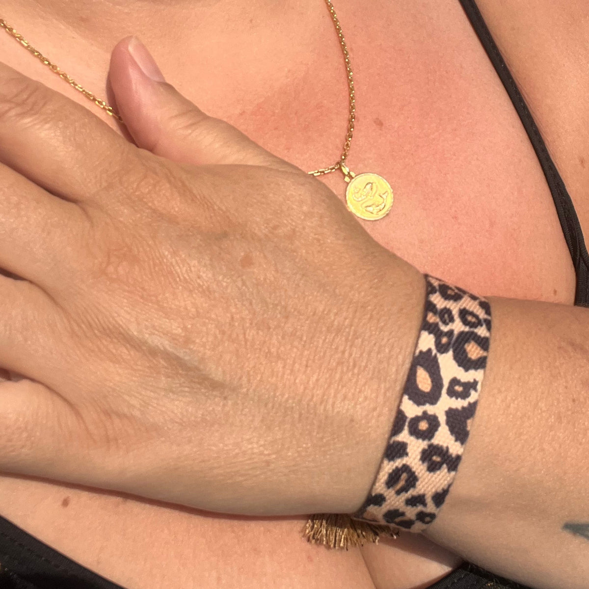 Bracelet "Panthéra" en corde tressée