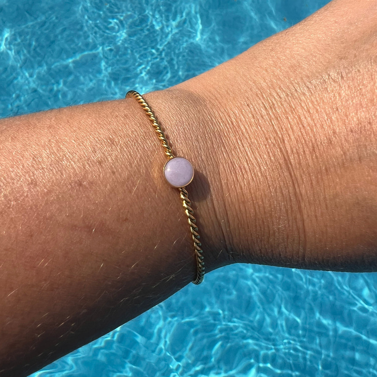 Bracelet jonc "Lumina" en acier inoxydable