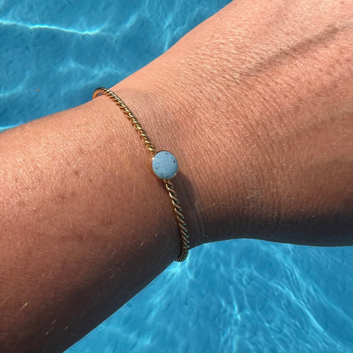 Bracelet jonc "Lumina" en acier inoxydable