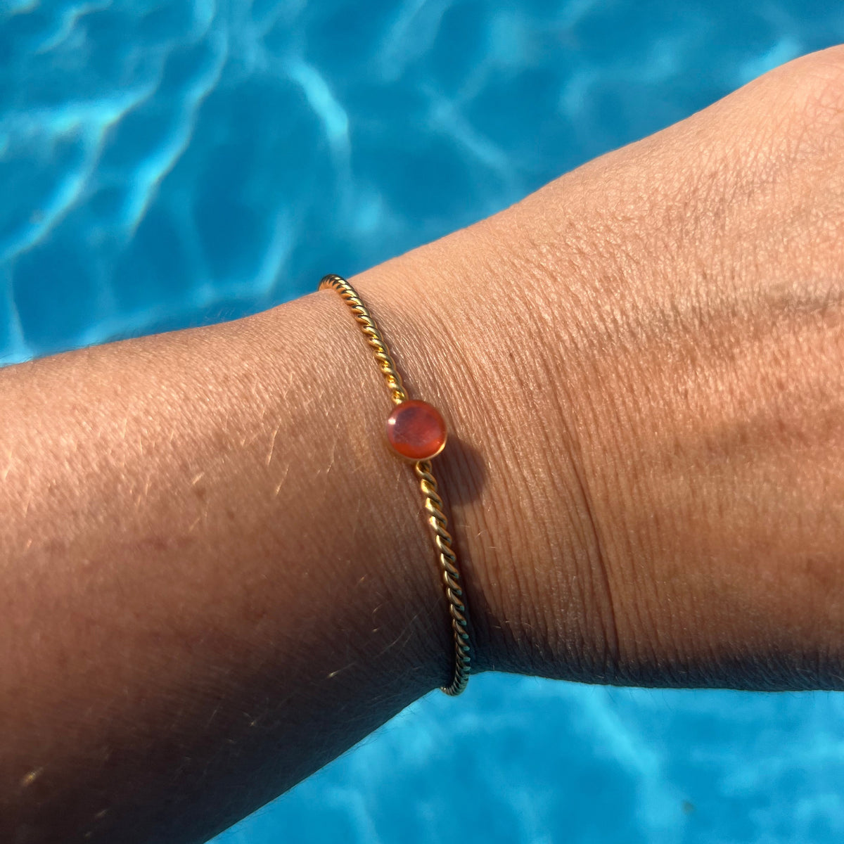 Bracelet jonc "Lumina" en acier inoxydable