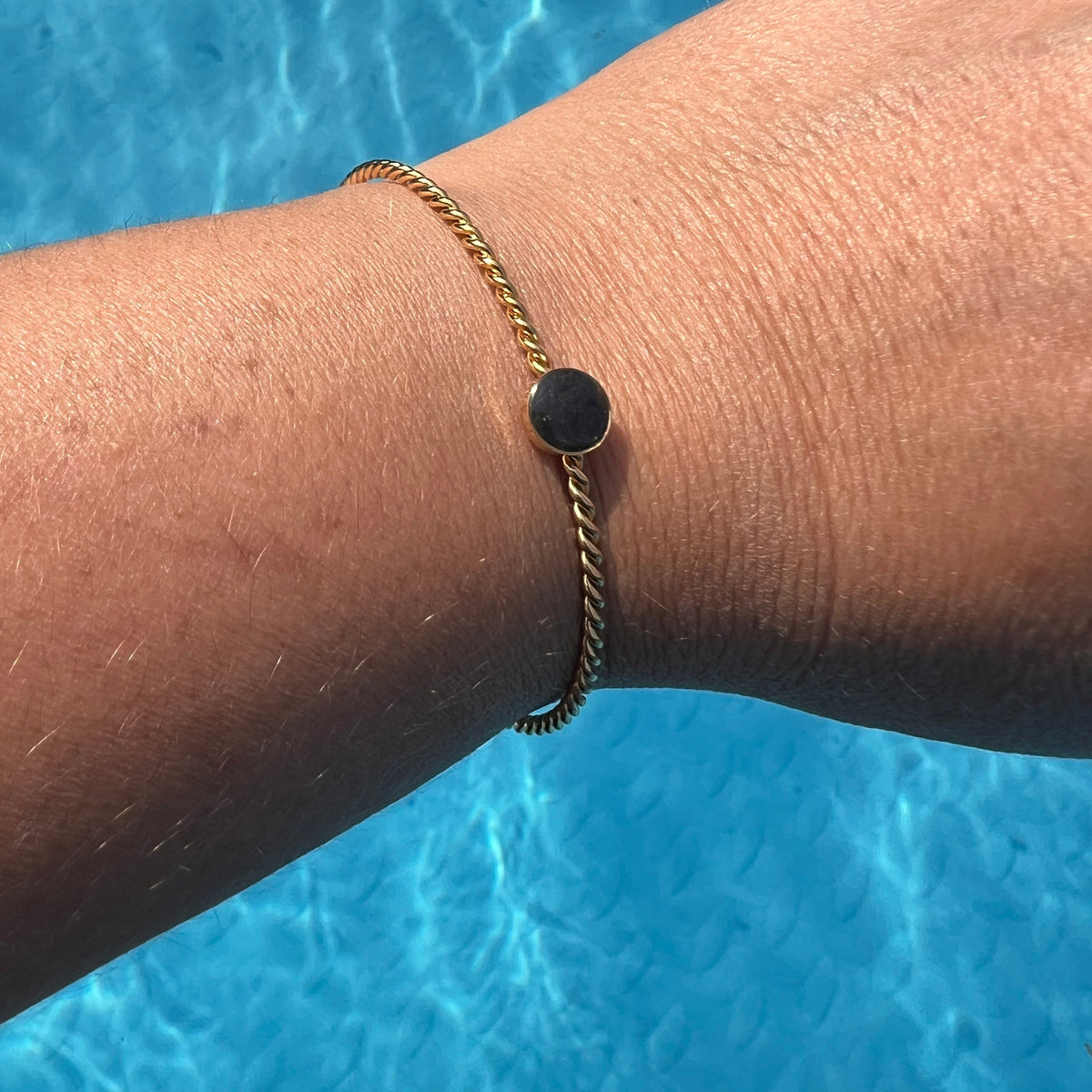 Bracelet jonc "Lumina" en acier inoxydable